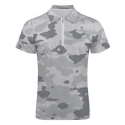 Gray Camo Short Sleeve Christian Polo Shirt