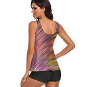 Color Blast Ladies Sleeveless Comfortable Split Swimwear