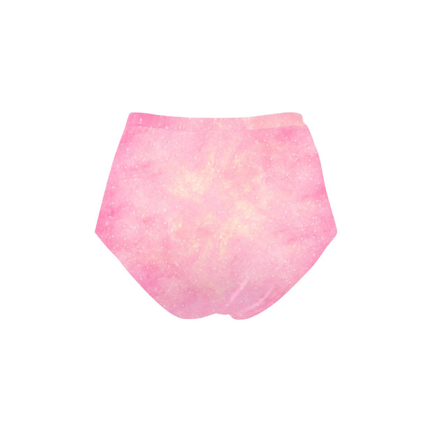 Pink Sky Women's High-Waisted Bikini Bottom