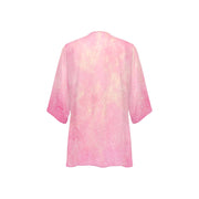 Pink Sky Women's Chiffon Kimono