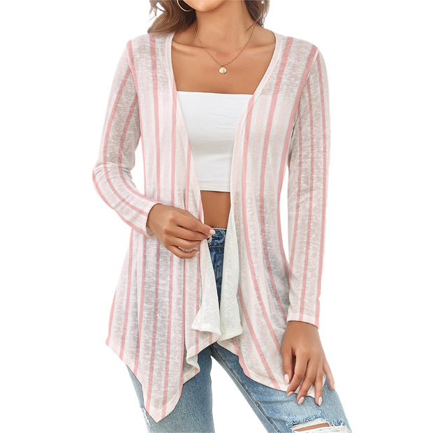 Pink Stripe Cardigan