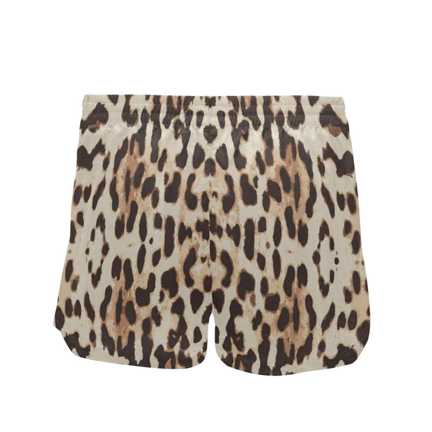 Cheetah Women's Mid-Length Board Shorts (Model L55)