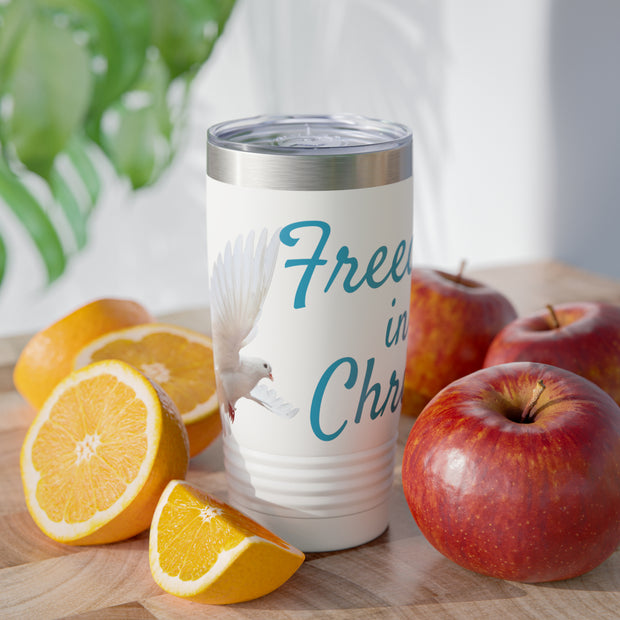 Freedom in Christ Christian Ringneck Tumbler, 20oz