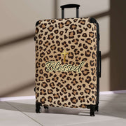 Cheetah Blessed Christian Suitcase