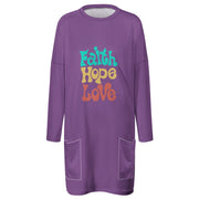 Faith Hope Love LS Pocket Tee