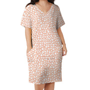 Pink Dot Loose pocket dress