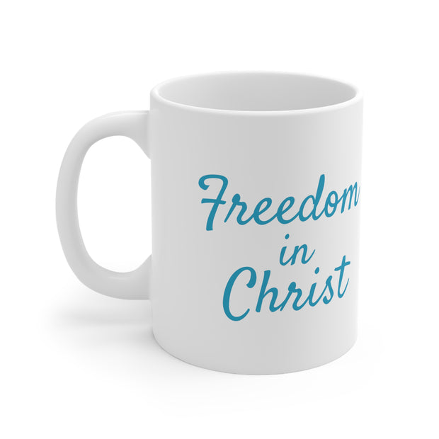 Freedom in Christ Christian Mug