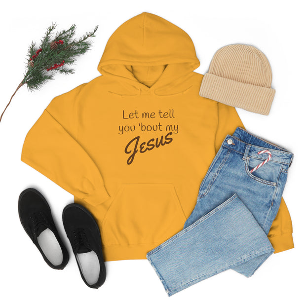 Tell 'bout Jesus Christian Unisex Heavy Hoodie