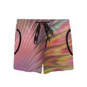 Color Blast Women's Mid-Length Board Shorts (Model L55)