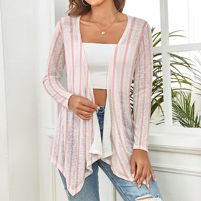 Pink Stripe Cardigan