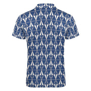 Blue Triangle Short Sleeve Christian Polo Shirt