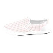 Pink Stripe Slip-on Canvas Women's Shoes