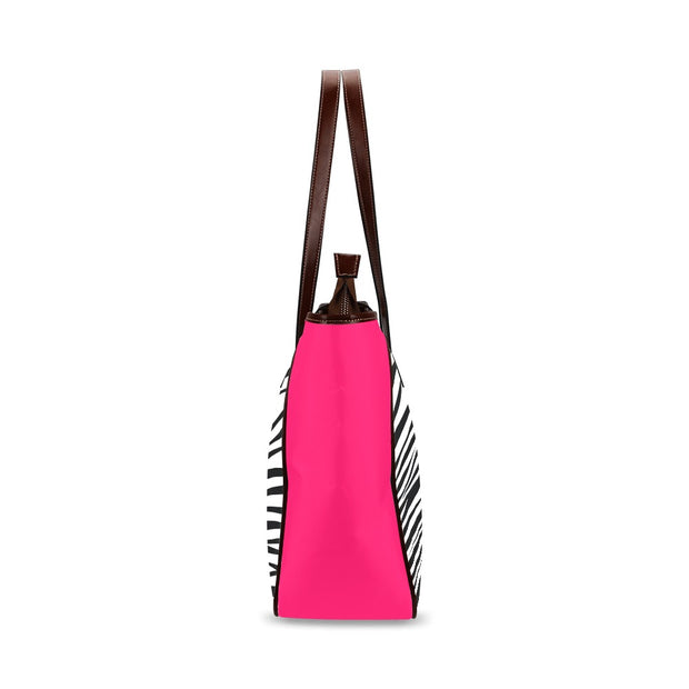 Blessed Zebra Fabric Christian Handbag