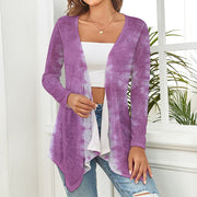 Purple Tie-Dye Cardigan