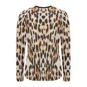 Cheetah Women's Long Sleeve Swim Shirt (S39)