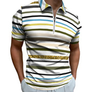 Multi Stripe Short Sleeve Christian Polo Shirt