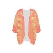 Coral Sunshine Women's Chiffon Kimono