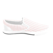 Pink Stripe Slip-on Canvas Women's Shoes