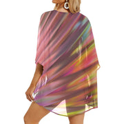 Color Burst Women's Chiffon Kimono