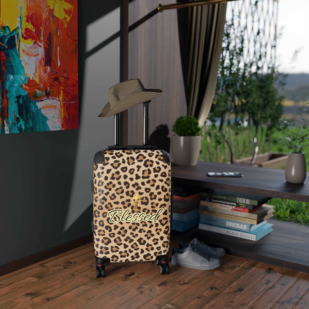 Cheetah Blessed Suitcase