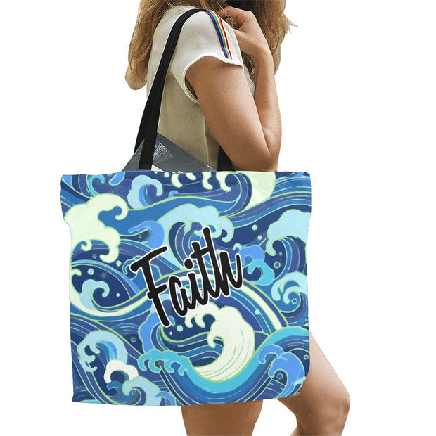 Faith Canvas Christian Tote 