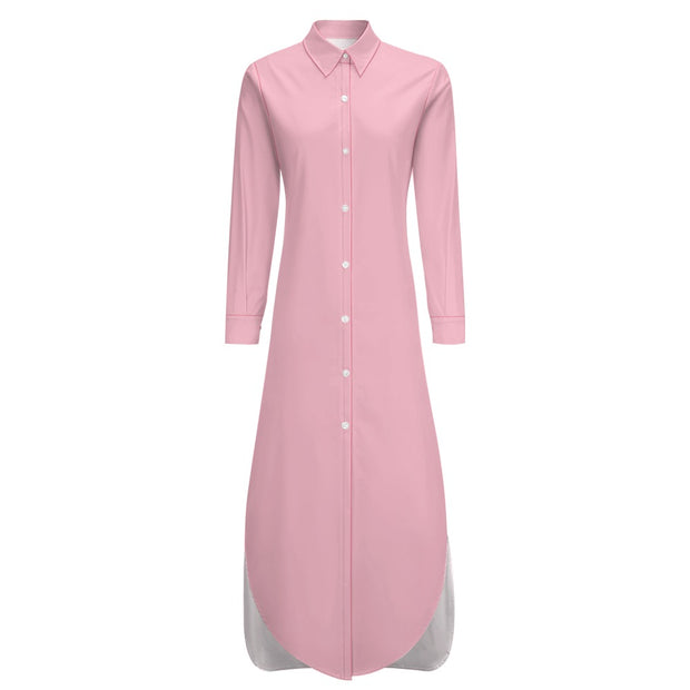 Assorted Colors Shirt Dress