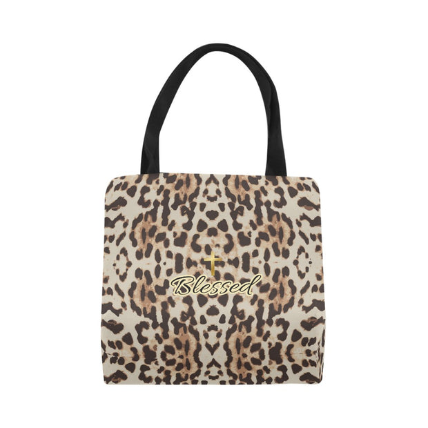 Cheetah Blessed Canvas Tote Bag