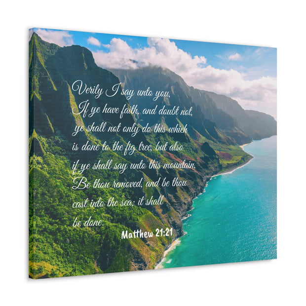 Move Mountains Christian Canvas