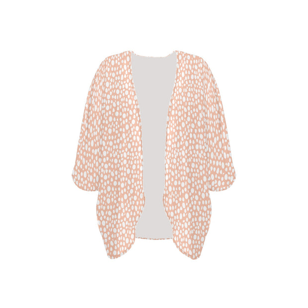 Pink Dot Women's Chiffon Kimono