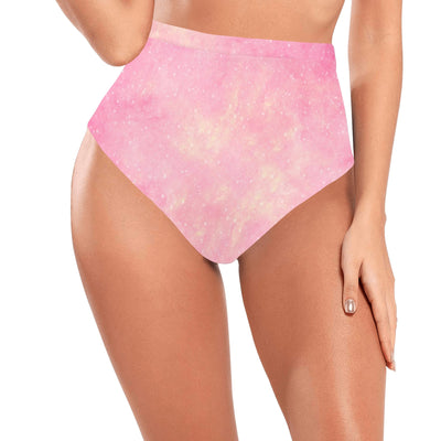 Pink Sky Women's High-Waisted Bikini Bottom