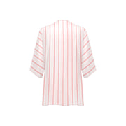 Pink Stripe Women's Chiffon Kimono