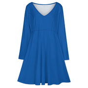 Assorted Colors V-neck dress