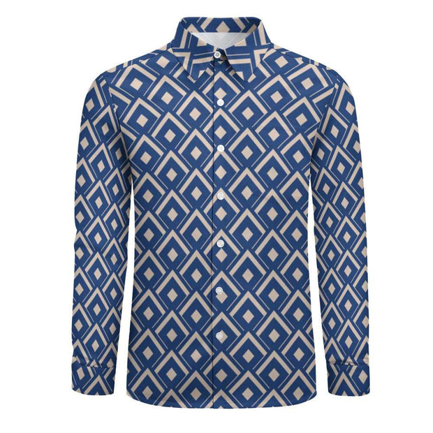 Blue Diamond One Pocket Long Sleeve Christian Shirt