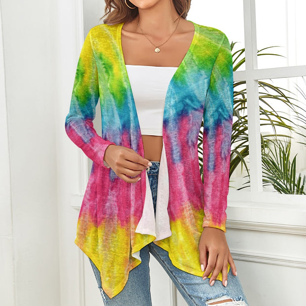 Multi Tie-Dye Cardigan