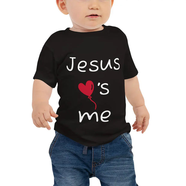 Jesus loves me Christian Tee Black