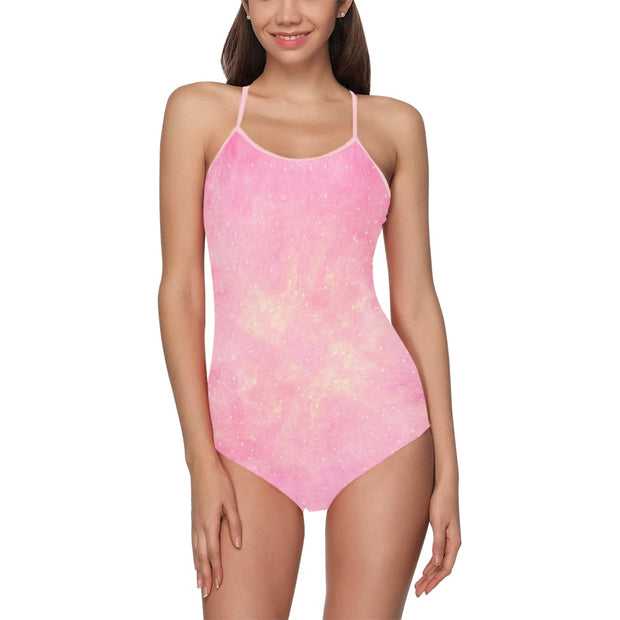 Pink Sky Women's Slip One Piece Swimsuit