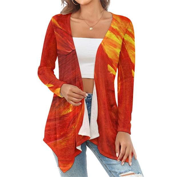 Red Swirl Cardigan