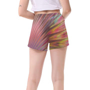 Color Blast Women's Mid-Length Board Shorts (Model L55)