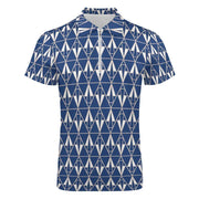 Blue Triangle Short Sleeve Christian Polo Shirt