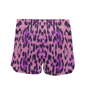 Purple Cheetah Women's Mid-Length Board Shorts