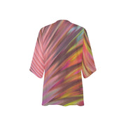 Color Burst Women's Chiffon Kimono