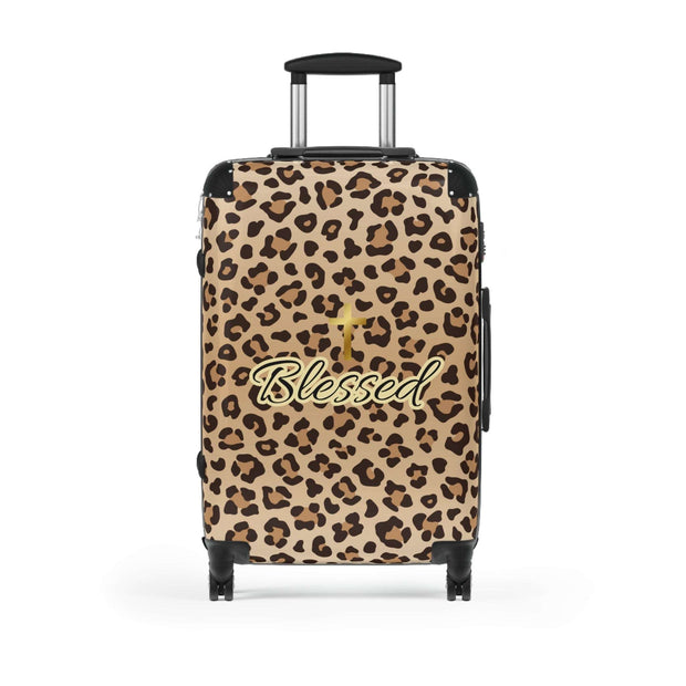 Cheetah Blessed Christian Suitcase