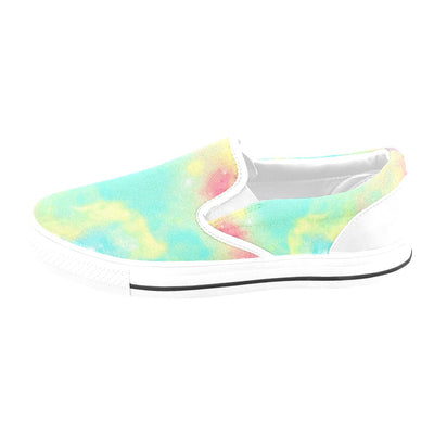 Pastel Tie-dye Slip-on Canvas Women's Shoes