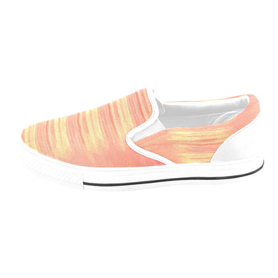 Coral Sunshine Slip-on Canvas Women's Shoes