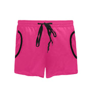 Deep Pink Women's Mid-Length Board Shorts