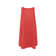 Red Dot Women's Sleeveless A-Line Pocket Dress (D57)