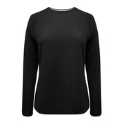 Black Women's Long Sleeve Swim Shirt