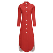 Assorted Colors Shirt Dress