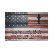 Faith and Freedom Christian Canvas