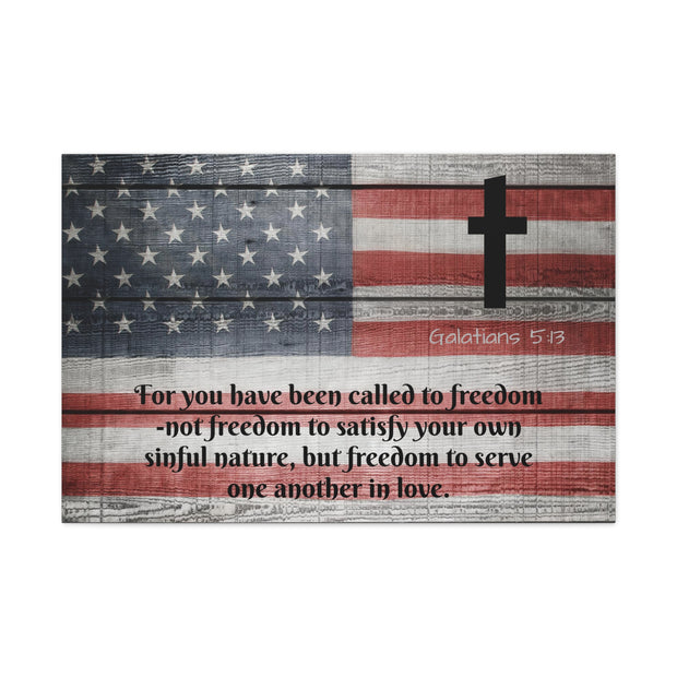 Faith and Freedom Christian Canvas